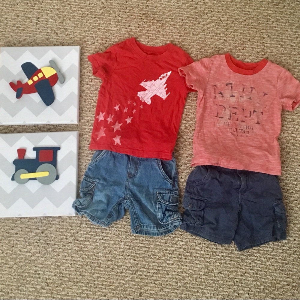 2T Boys Bundle-2 mix n match shorts/tops